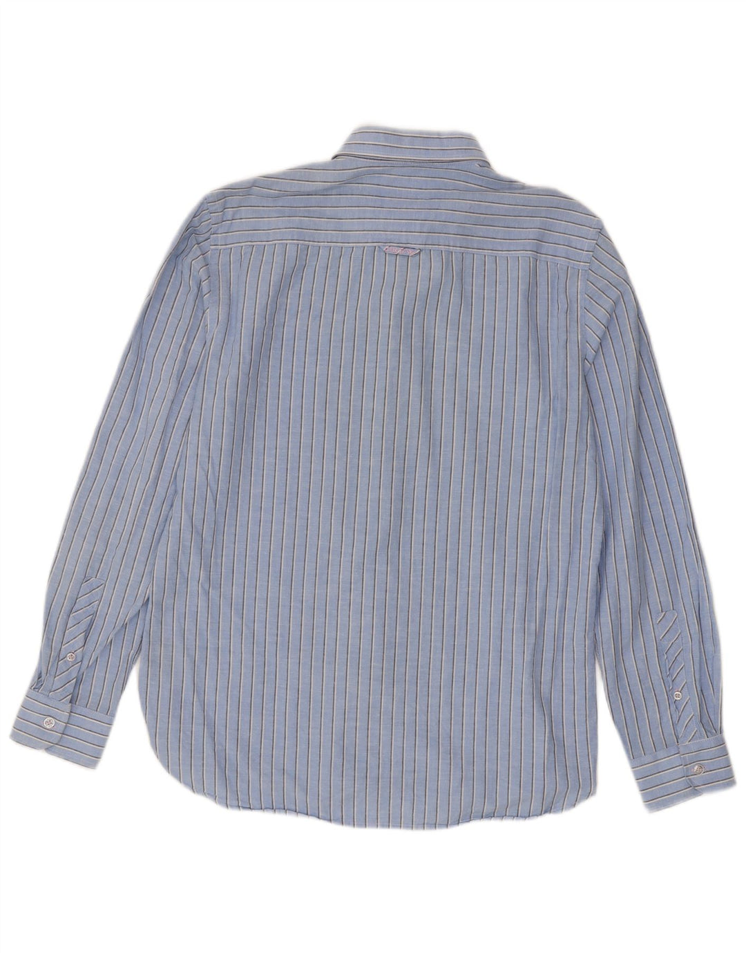 Crew Clothing Mens Slim Fit Shirt Medium Blue Striped Cotton