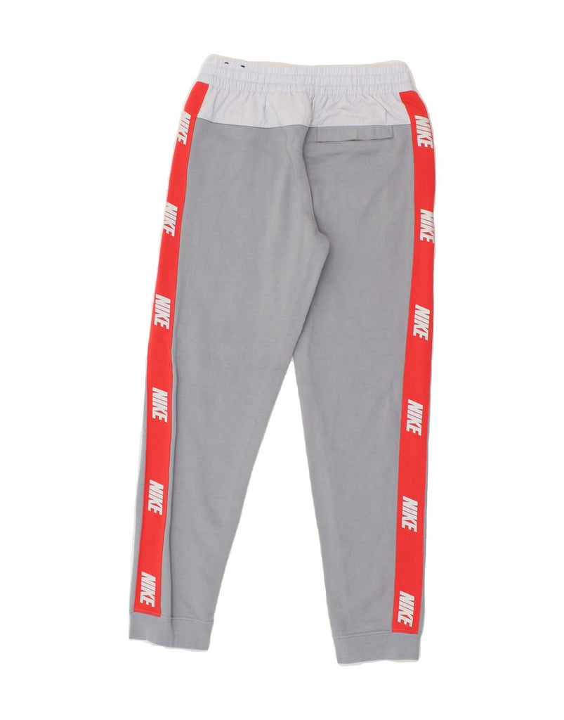 NIKE Boys Graphic Tracksuit Trousers 10-11 Years Medium  Grey Cotton | Vintage Nike | Thrift | Second-Hand Nike | Used Clothing | Messina Hembry 