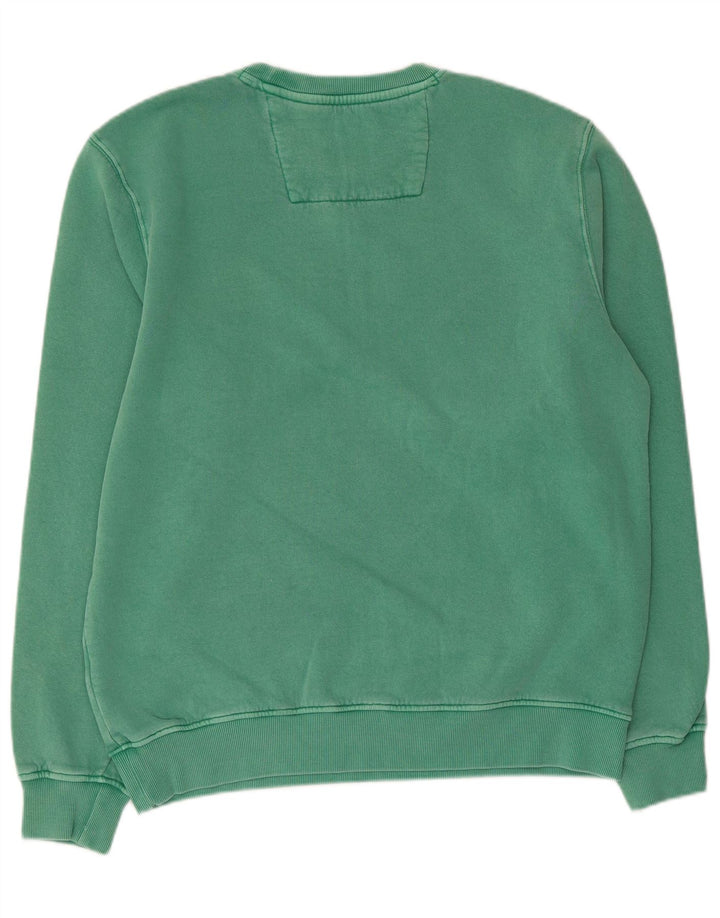 CREW CLOTHING Mens Sweatshirt Jumper Medium Green Cotton