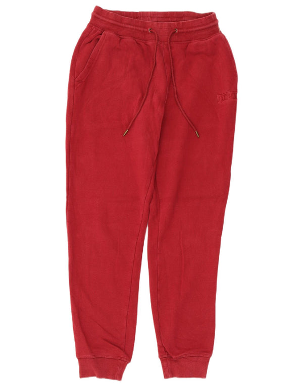 Hurley Womens Tracksuit Trousers Joggers UK 10 Small  Red Cotton