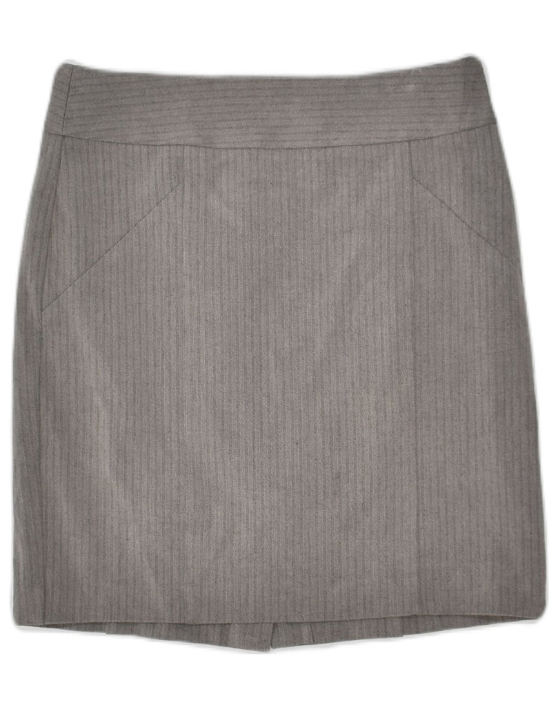 BANANA REPUBLIC Womens Petite Mini Skirt US 6 Medium W28 Grey Herringbone | Vintage Banana Republic | Thrift | Second-Hand Banana Republic | Used Clothing | Messina Hembry 