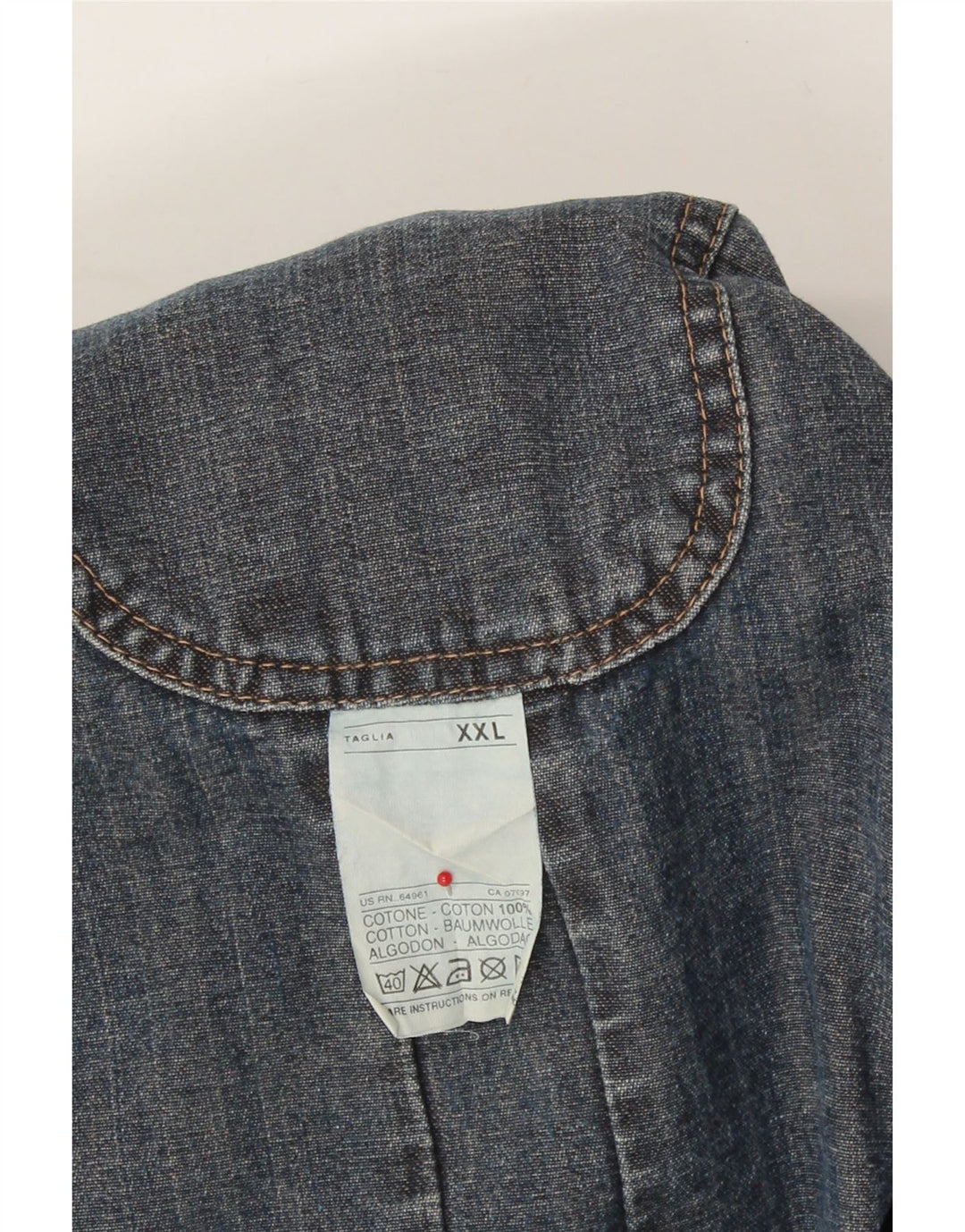 SISLEY Womens Denim Jacket UK 20 2XL Blue Vintage Sisley and Second-Hand Sisley from Messina Hembry 