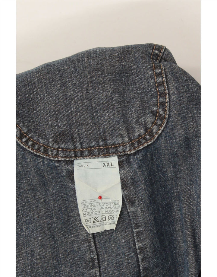 SISLEY Womens Denim Jacket UK 20 2XL Blue Vintage Sisley and Second-Hand Sisley from Messina Hembry 