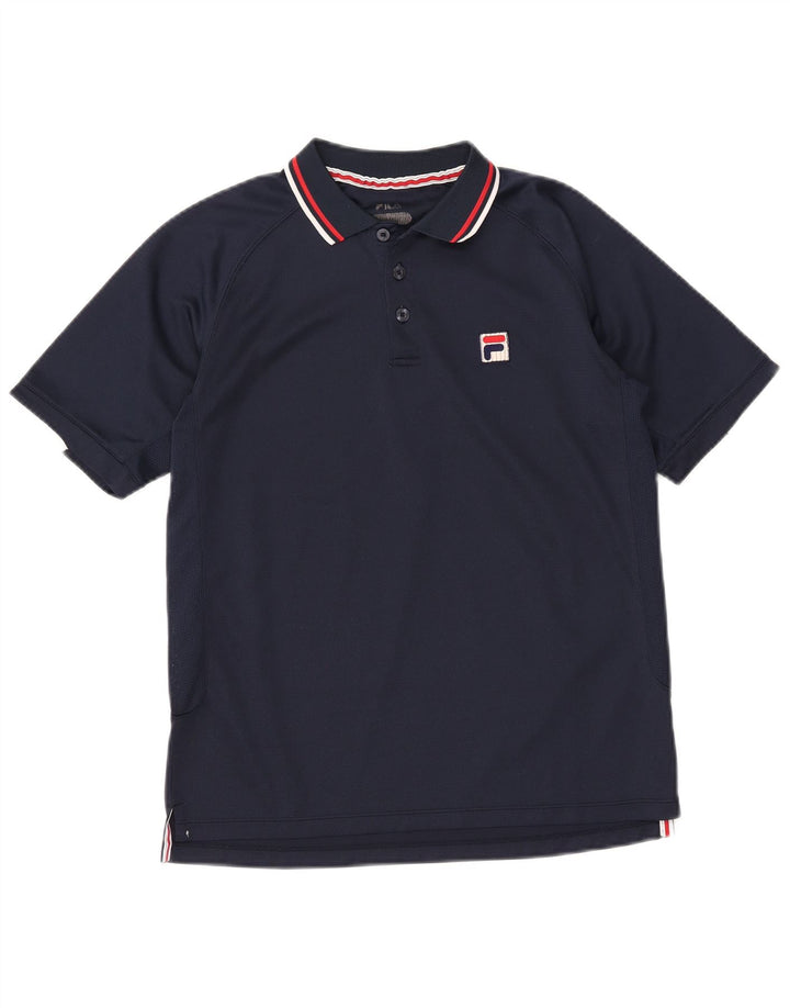 Fila Mens Polo Shirt Medium Navy Blue