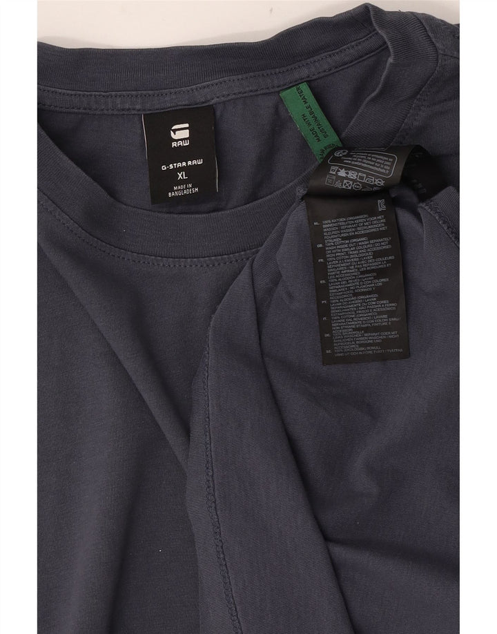 G-Star Mens T-Shirt Top XL Grey Cotton