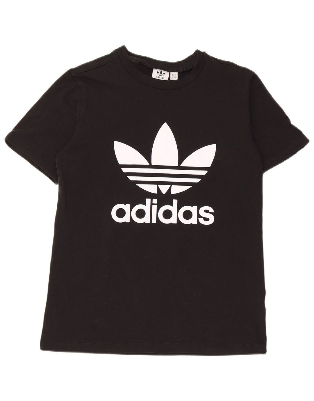 Adidas Womens Graphic T-Shirt Top UK 12 Medium Black