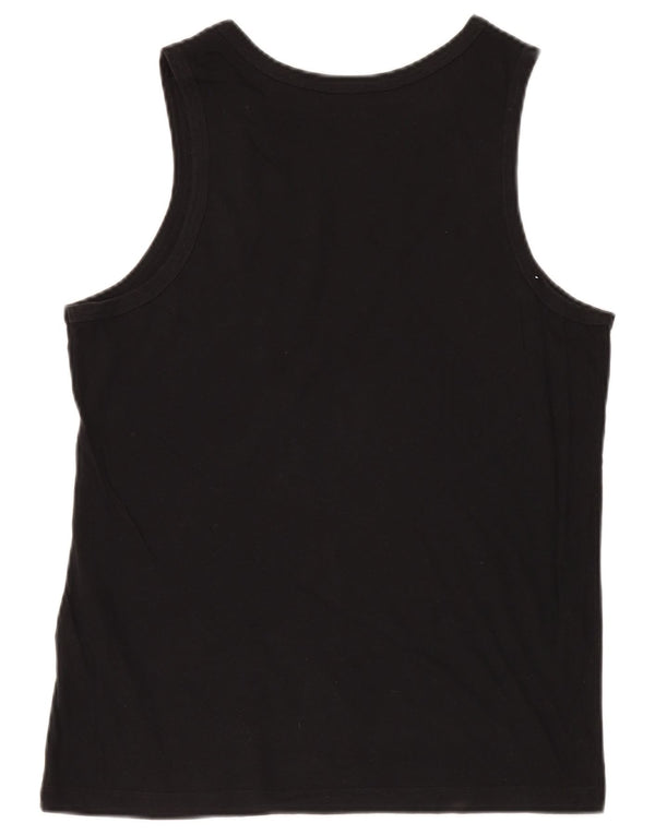 NIKE Mens Vest Top Medium Black Cotton
