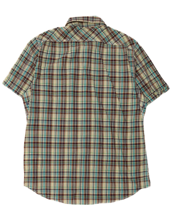 Marlboro Classics Mens Slim Fit Short Sleeve Shirt XL Multicoloured Check