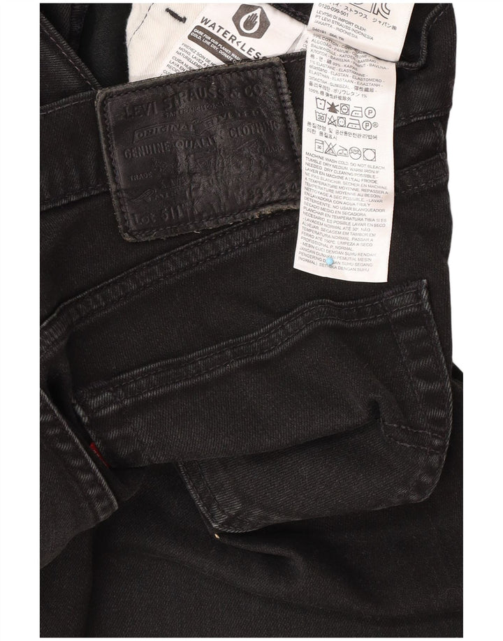 Levi's Mens 511 Slim Jeans W33 L27 Black Cotton