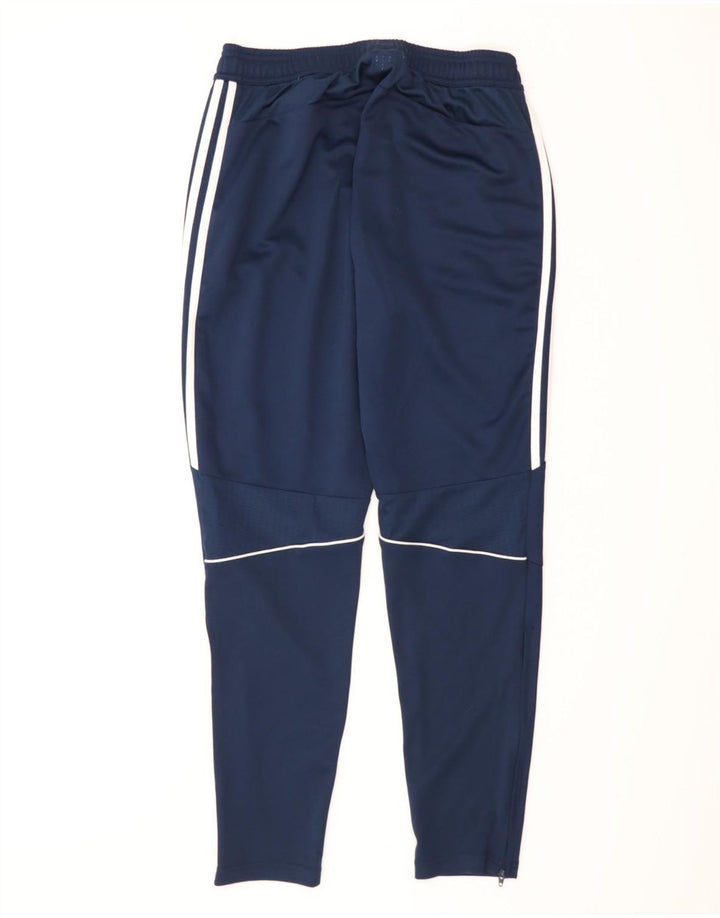 Adidas Mens Tracksuit Trousers Medium  Navy Blue Polyester