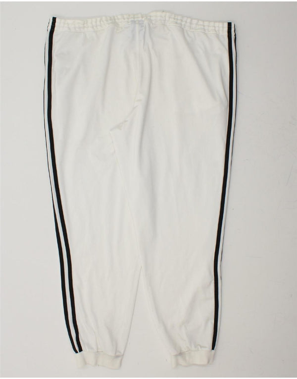 ADIDAS Mens Tracksuit Trousers Joggers XL  White Polyester