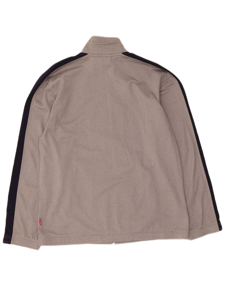 Puma Boys Tracksuit Top Jacket 15-16 Years Grey Colourblock