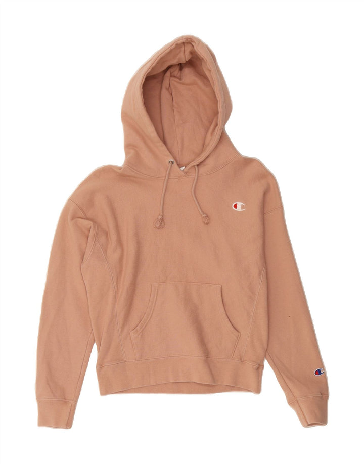 CHAMPION Womens Hoodie Jumper UK 10 Small Pink Cotton Vintage Champion and Second-Hand Champion from Messina Hembry 