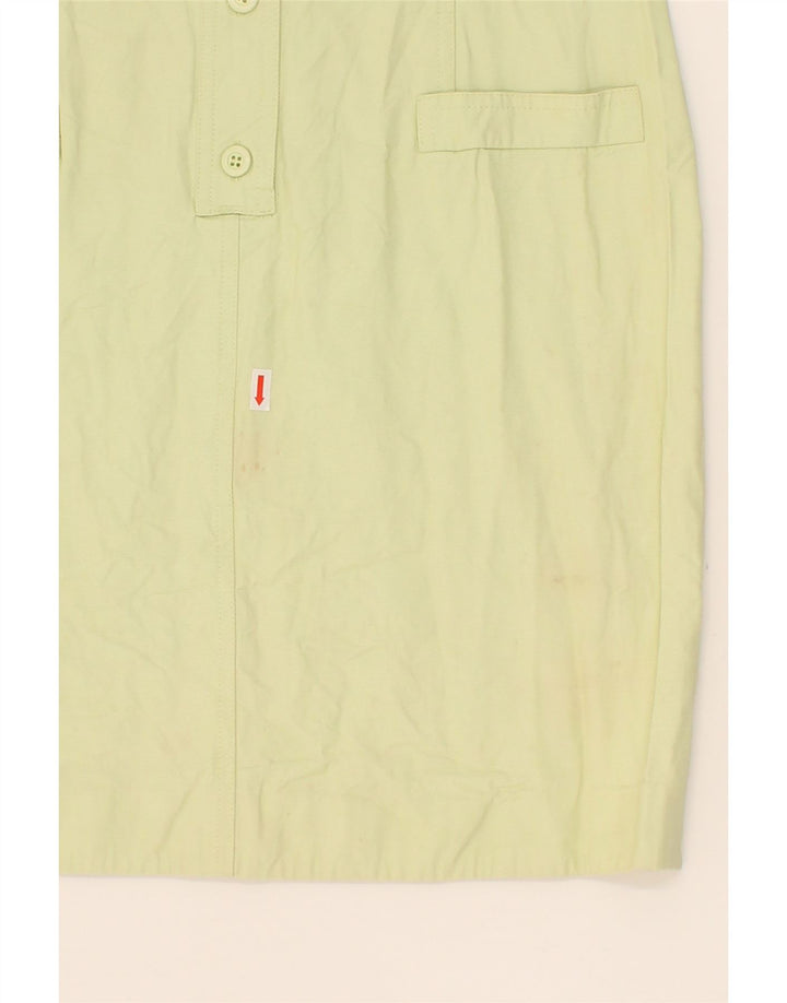 VINTAGE Womens Polo Dress IT 42 Medium Green Viscose Vintage Vintage and Second-Hand Vintage from Messina Hembry 