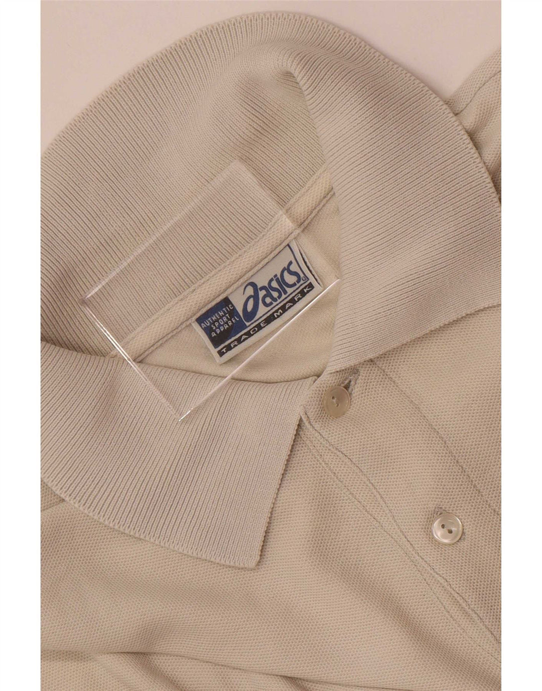 Asics Mens Polo Shirt XL Beige