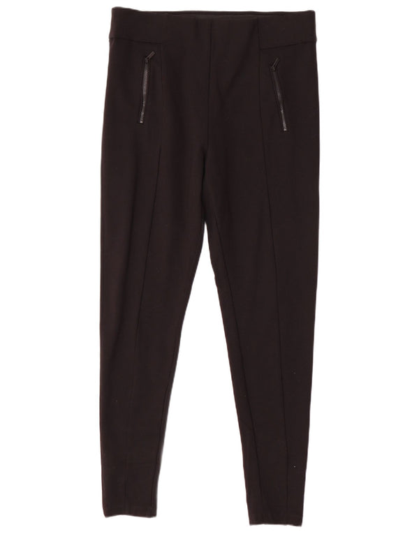 MARKS & SPENCER Womens Skinny Casual Trousers UK 16 Large W34 L30  Black