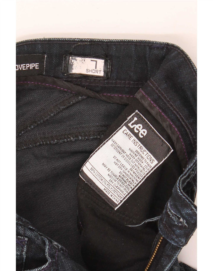 Lee Womens Slim Jeans US 7 Medium W28 L32 Navy Blue Cotton