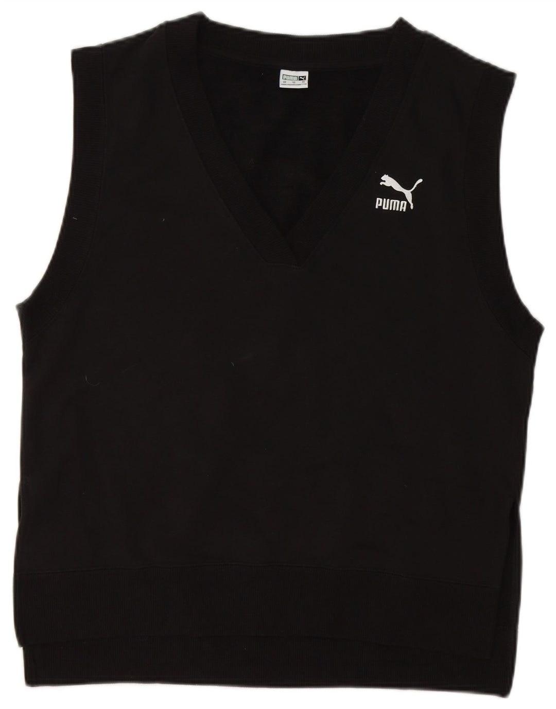 PUMA Mens Vest Tank Top XS Black Cotton