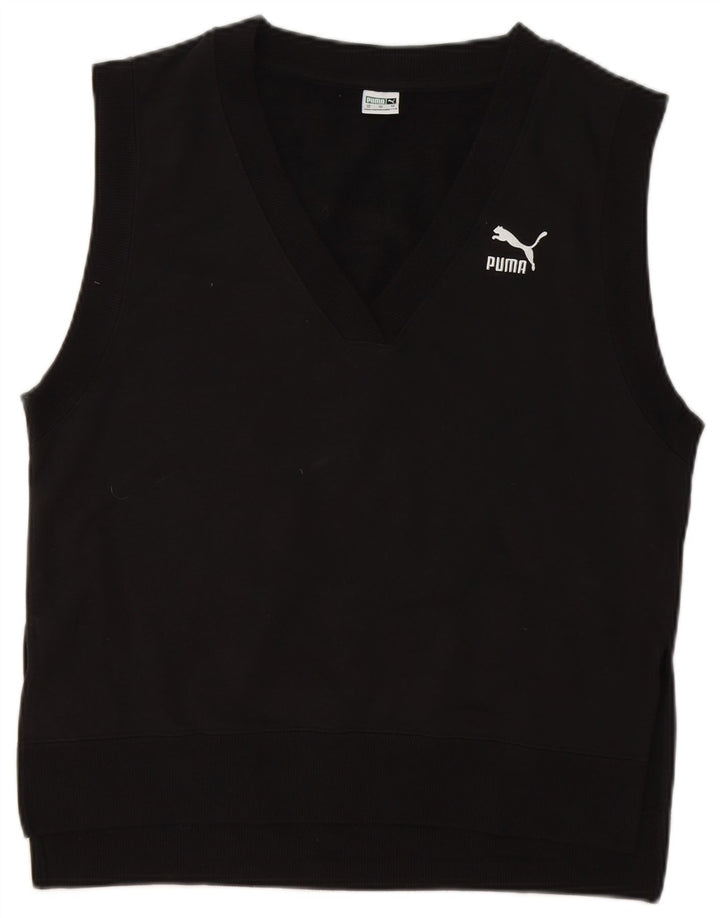 PUMA Mens Vest Tank Top XS Black Cotton
