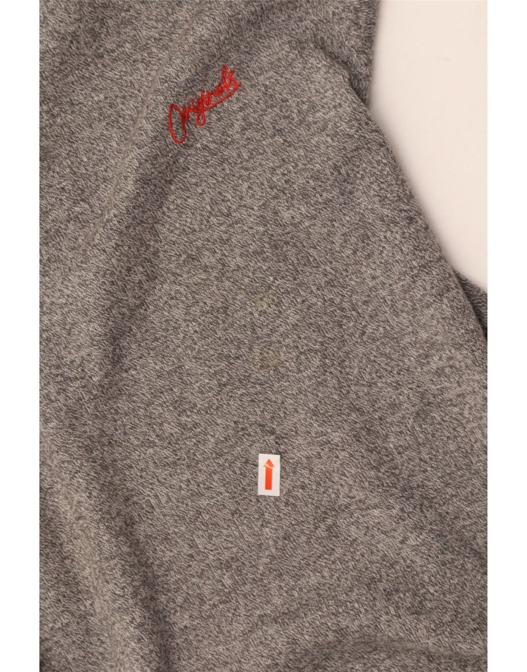 JACK & JONES Mens Crew Neck Jumper Sweater Small Grey Colourblock Cotton