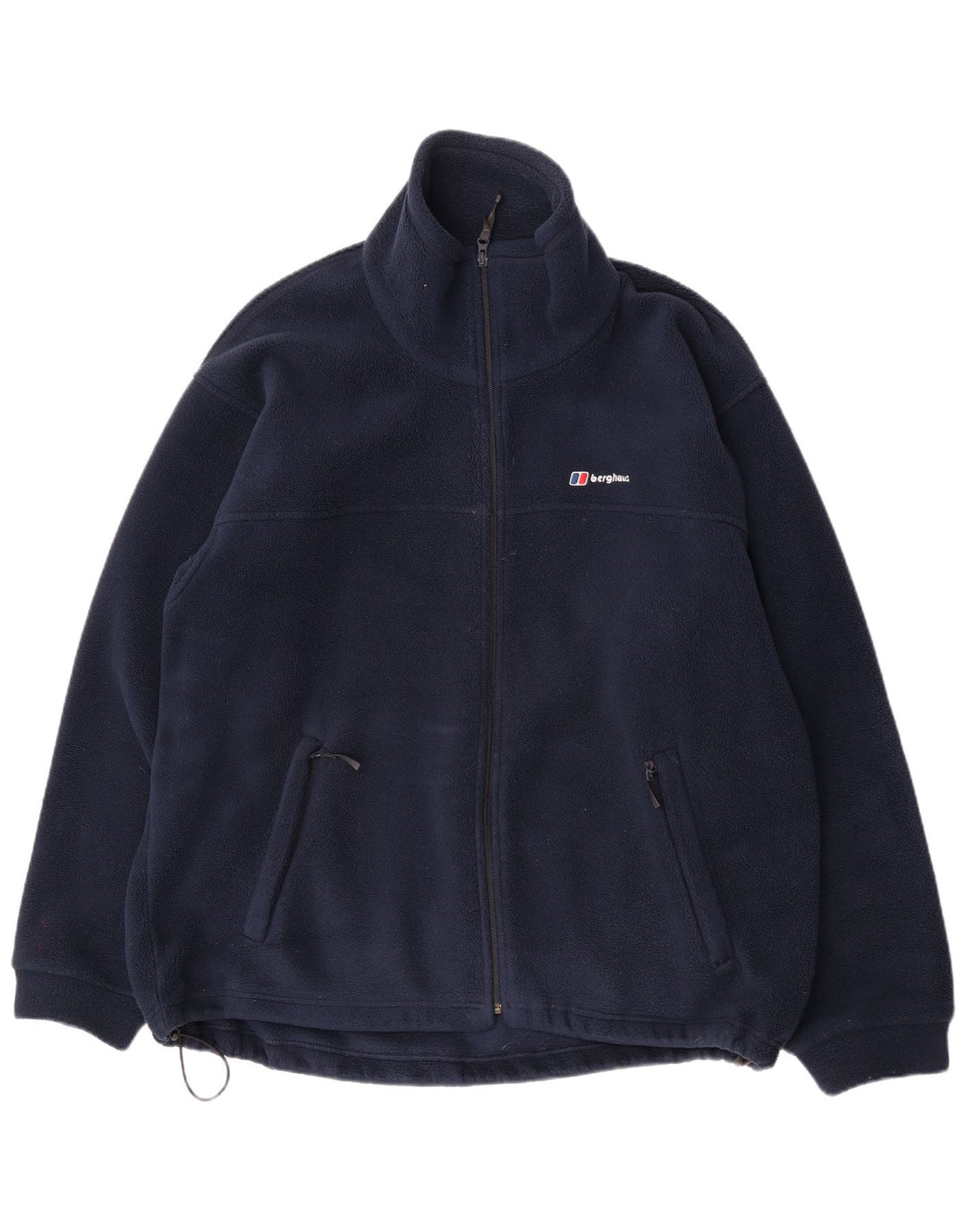 Berghaus Mens Fleece Jacket UK 42 XL Navy Blue Polyester