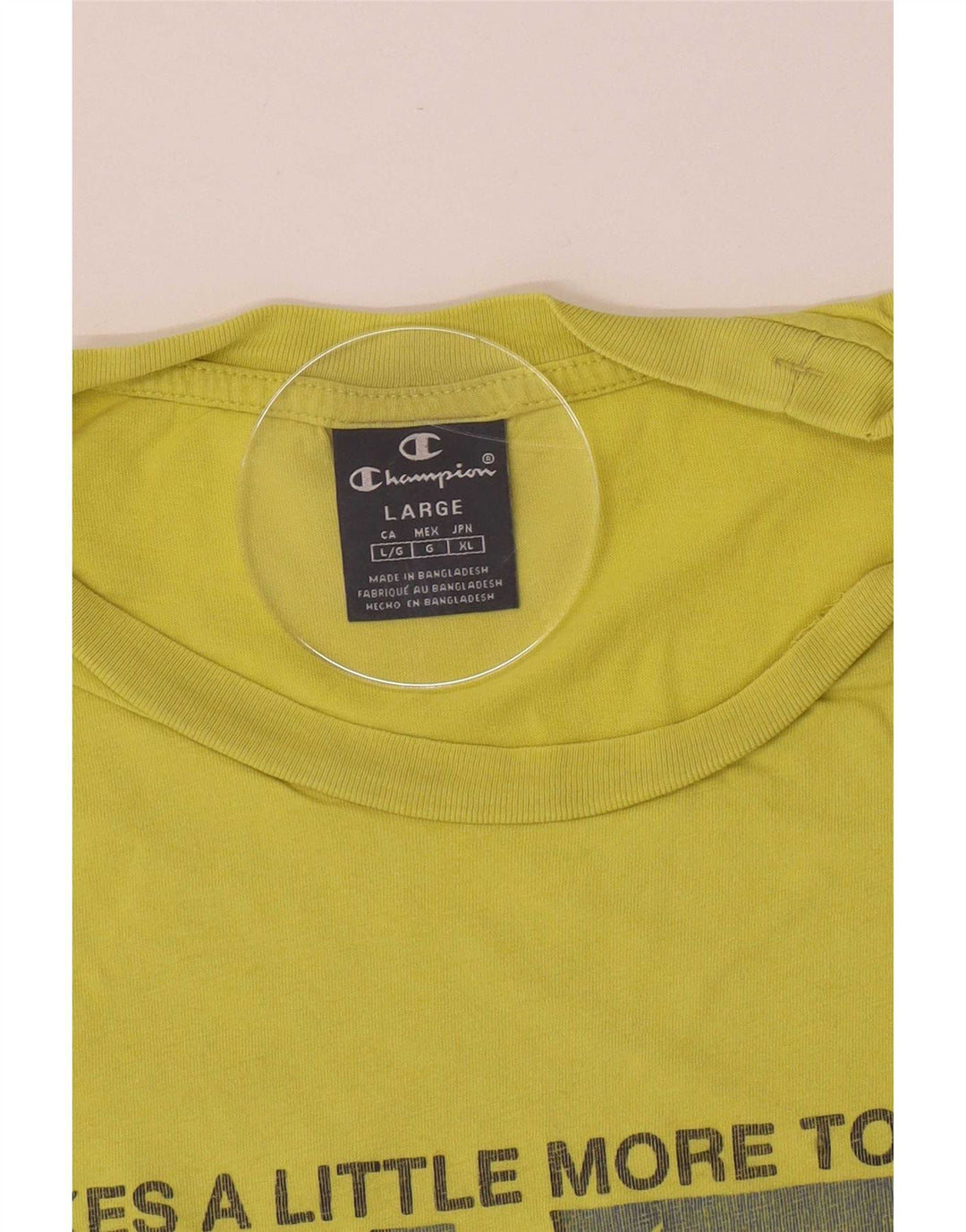 Champion Womens Graphic T-Shirt Top Large Green
