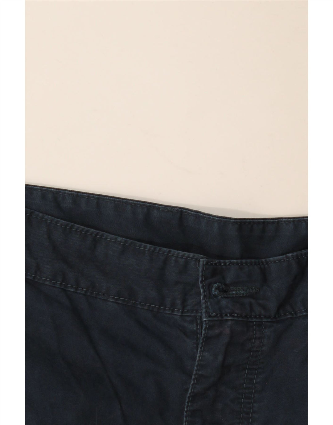 MARKS & SPENCER Mens Cargo Shorts W40 XL Navy Blue Cotton