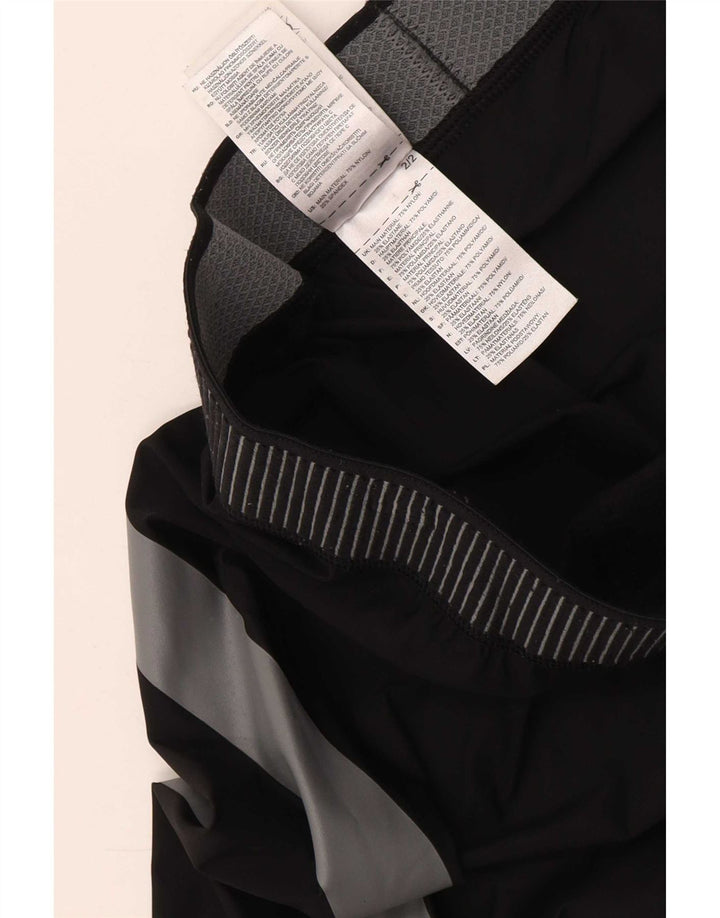 Adidas Mens Tech Fit Crop Leggings Large Black Colourblock Polyamide