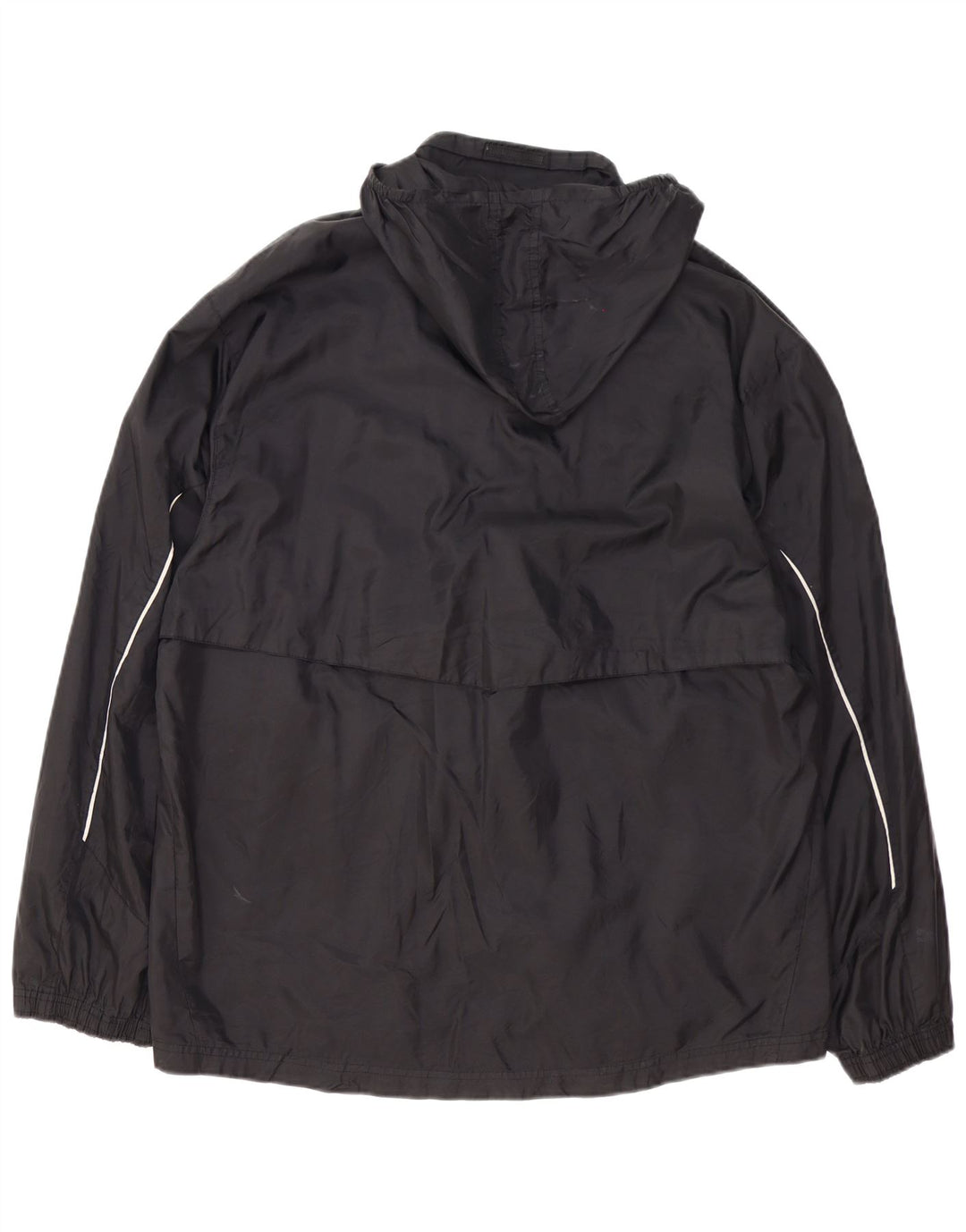 PUMA Mens Hooded Rain Jacket UK 42 Large Black Colourblock Polyamide