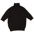 Zara Womens 3/4 Sleeve Roll Neck Jumper Sweater UK 12 Medium Black