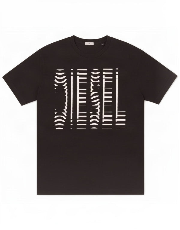 Diesel Mens Graphic T-Shirt Top XL Black Cotton