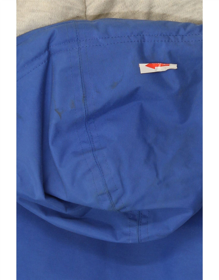 Reebok Mens Hooded Loose Fit Windbreaker Jacket UK 38 Medium Blue Polyamide