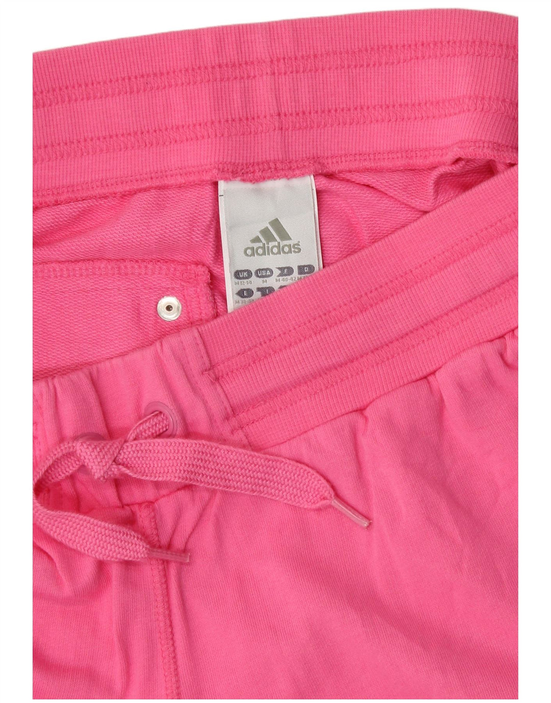 Adidas Womens Bermuda Sport Shorts UK 12/14 Medium Pink Cotton