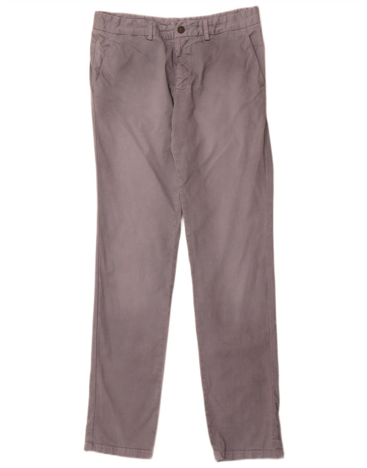 Iceberg Mens Slim Chino Trousers IT 48 Medium W32 L34 Grey Cotton