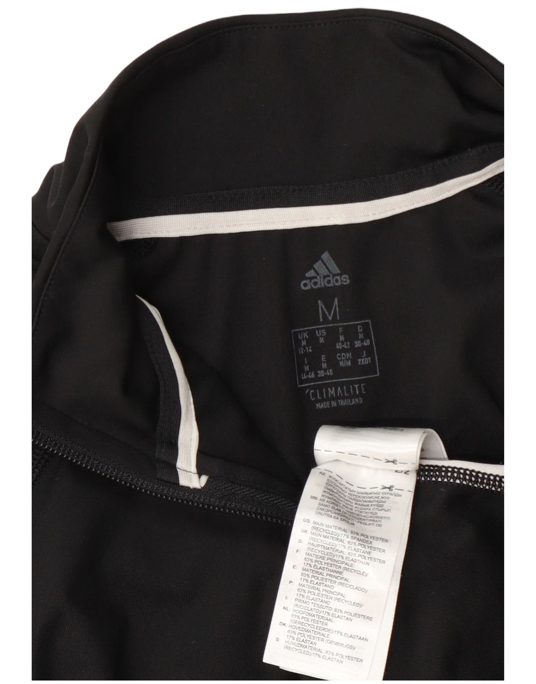 Adidas Womens Graphic Pullover Tracksuit Top UK 12/14 Medium Black