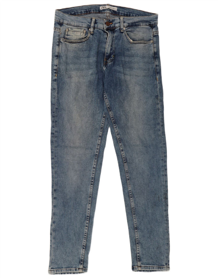 Zara Mens Slim Jeans Size 42 Large W32 L31 Blue