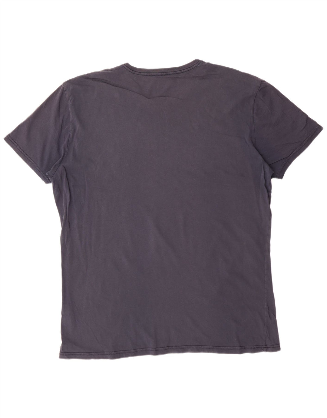 NAPAPIJRI Mens Geographic Graphic T-Shirt Top 3XL Navy Blue Cotton