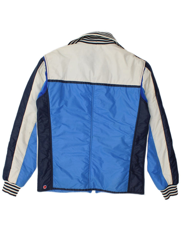 Colmar Mens Padded Jacket IT 50 Medium Blue Colourblock Nylon