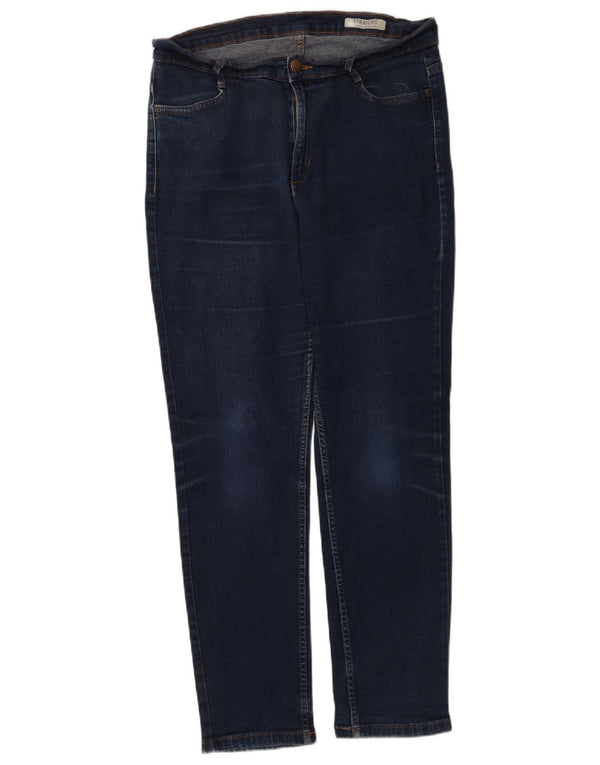 Marks & Spencer Womens Regular Straight Jeans UK 16 Large W34 L28 Navy Blue