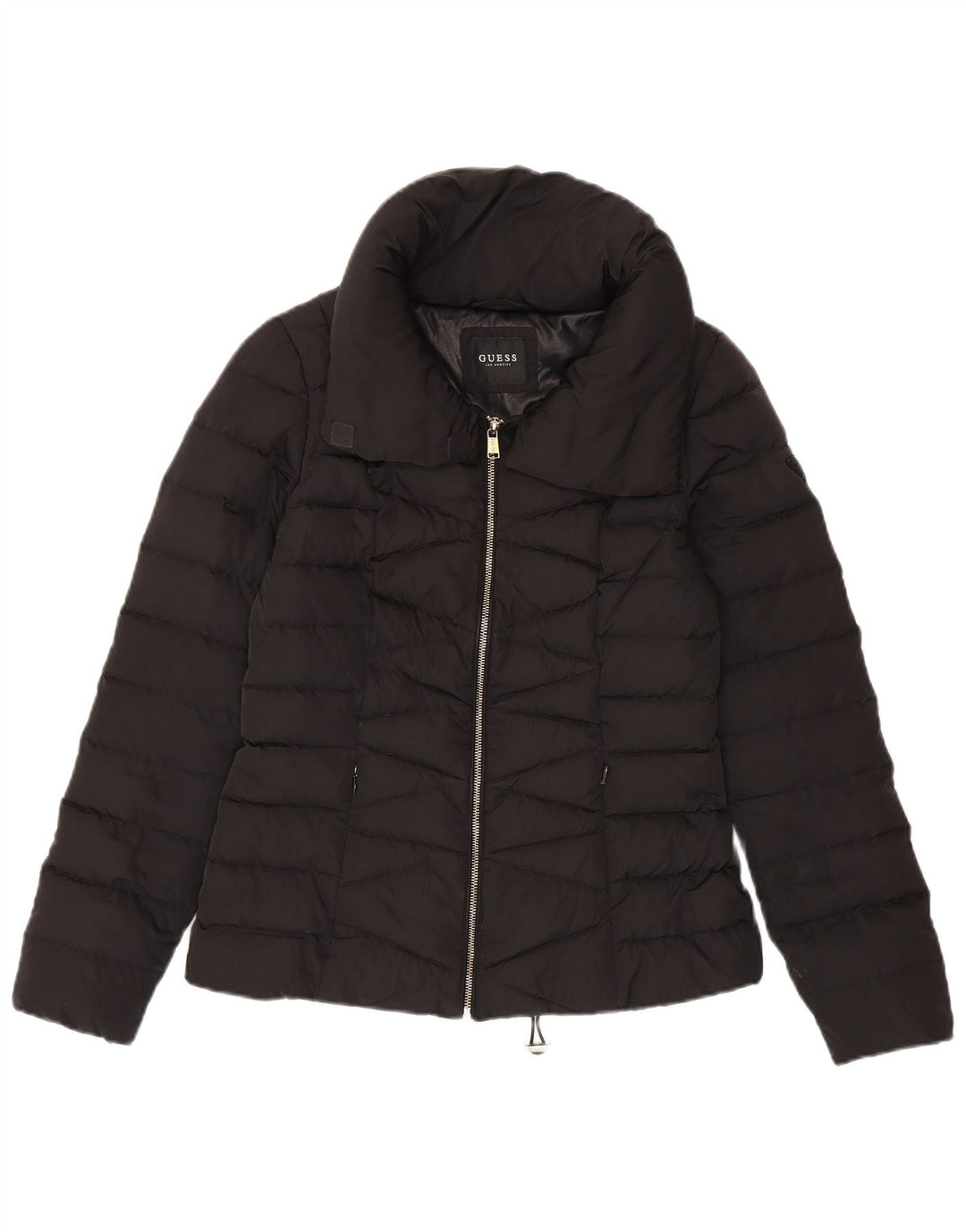 Guess Womens Padded Jacket UK 10 Small Black Polyester