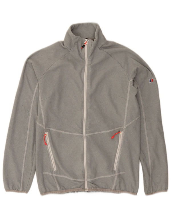 Berghaus Womens Fleece Jacket UK 10 Small Grey Polyester