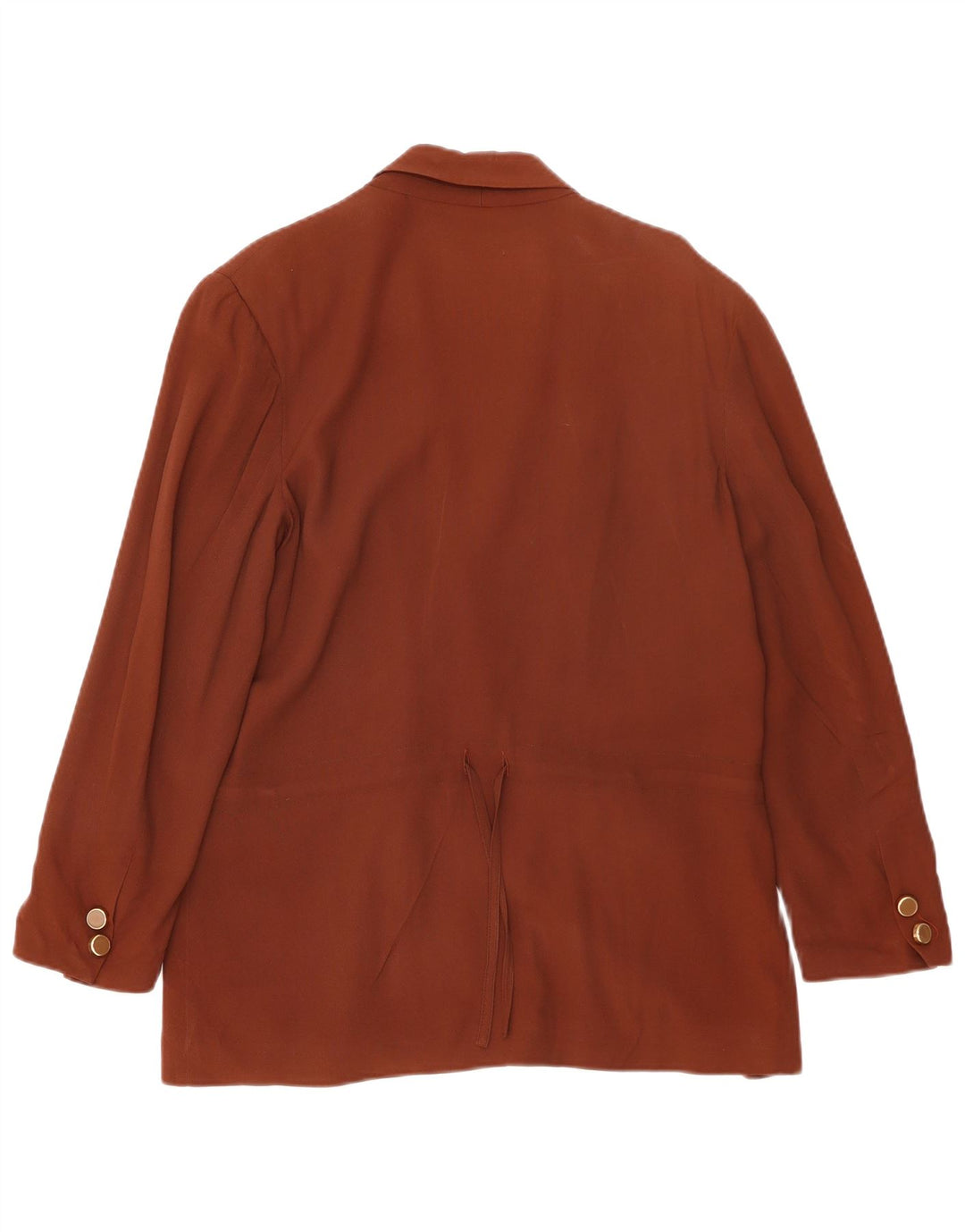 Edwige Fenech Womens Double Breasted Blazer Jacket IT 44 Medium Brown