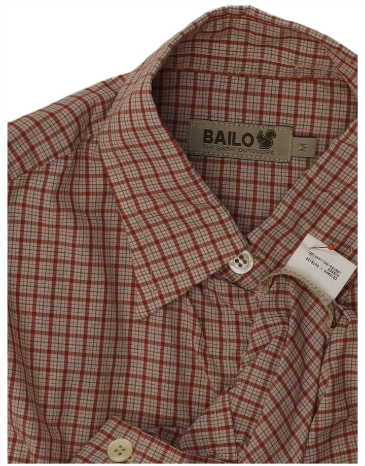 Bailo Womens Sleeveless Shirt UK 14 Medium Red Check Polyamide