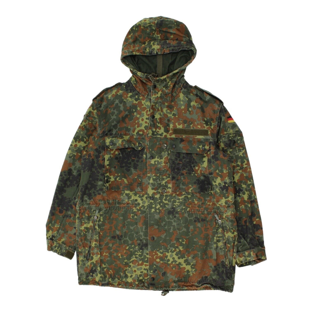 H Winnen GMBH & Co Mens Green Camo Hooded German Military Coat | Vintage Army Vintage Messina Hembry and Second-Hand Messina Hembry from Messina Hembry 