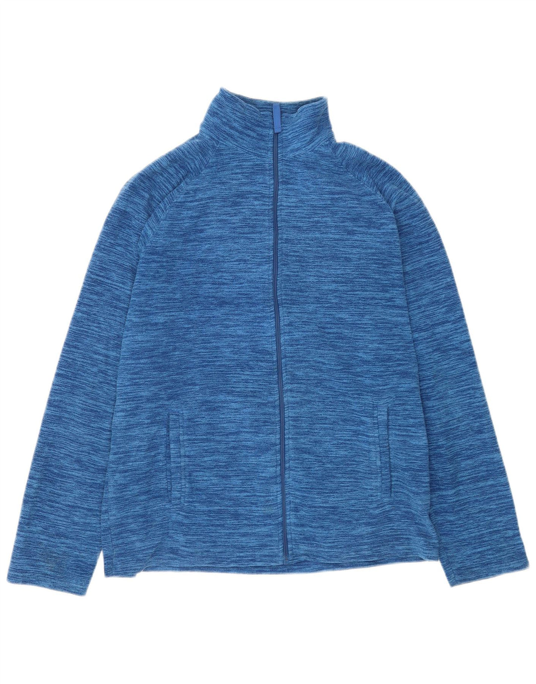Mountain Warehouse Mens Fleece Jacket UK 38 Medium Blue Flecked Polyester