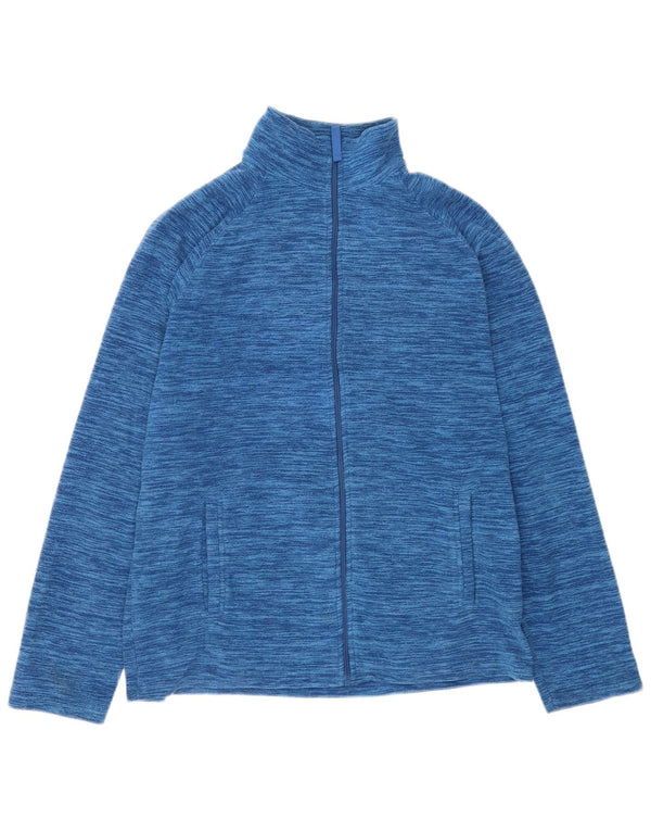Mountain Warehouse Mens Fleece Jacket UK 38 Medium Blue Flecked Polyester