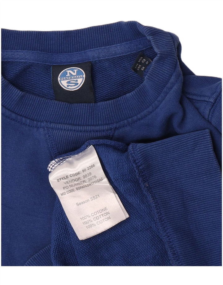North Sails Mens Sweatshirt Jumper 2XS Blue Cotton