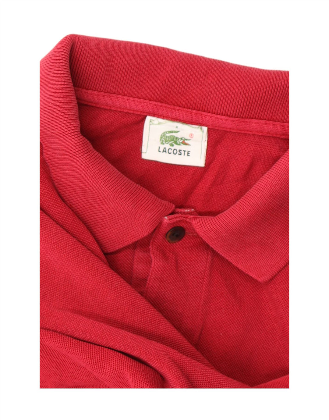 LACOSTE Mens Polo Shirt Size 6 XL Red