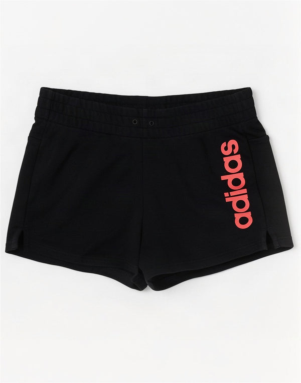 Adidas Womens Graphic Sport Shorts UK 8/10 Small Navy Blue Cotton