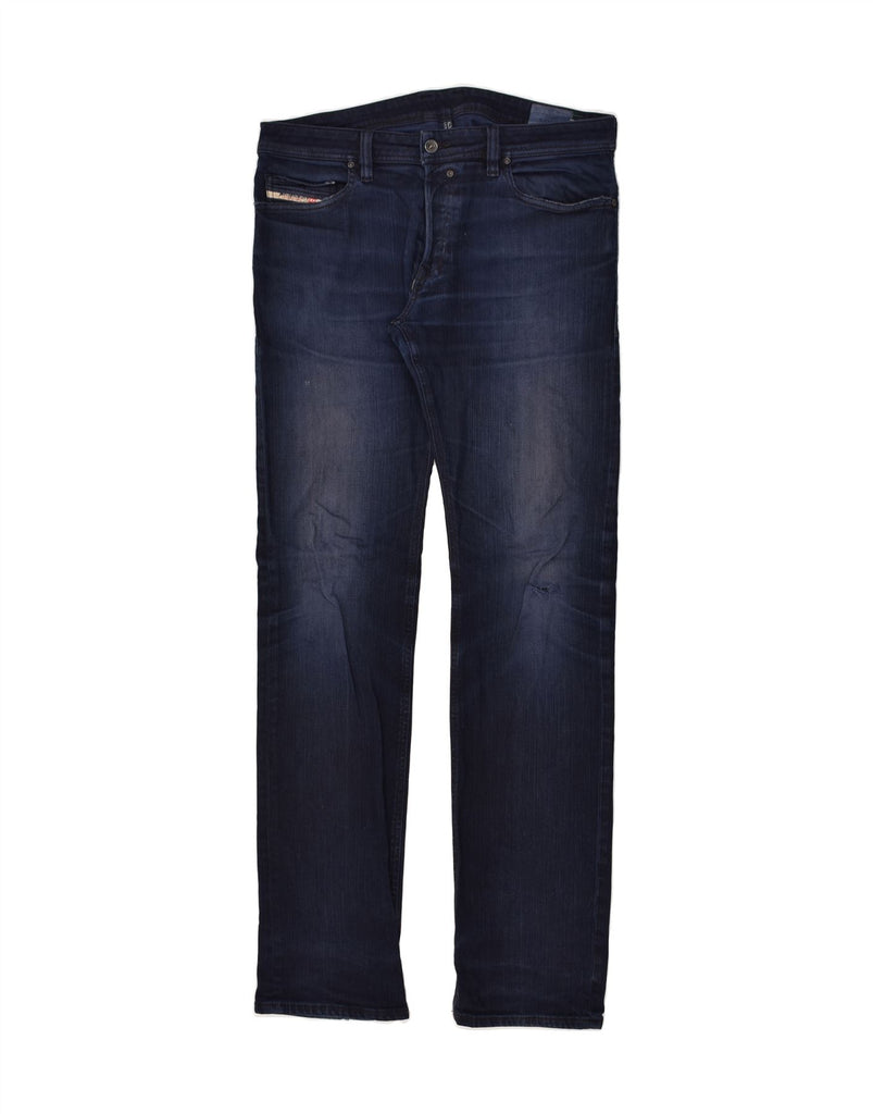 DIESEL Mens Slim Jeans W34 L35 Navy Blue Cotton | Vintage Diesel | Thrift | Second-Hand Diesel | Used Clothing | Messina Hembry 